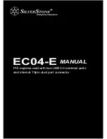 Preview for 1 page of SilverStone EC04-E Manual