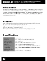 Preview for 2 page of SilverStone EC04-E Manual