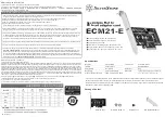 Preview for 1 page of SilverStone ECM21-E Manual
