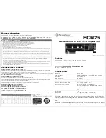 Предварительный просмотр 1 страницы SilverStone ECM25 Manual