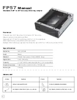 Preview for 2 page of SilverStone FP57 Manual