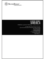 Preview for 1 page of SilverStone Gemini GM500-G Installation And Optimization Manual