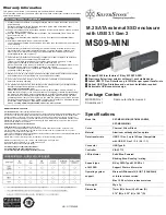SilverStone MS09-MINI Manual preview