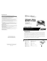 SilverStone NT07-115X User Manual предпросмотр