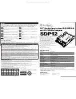 SilverStone SDP12 Quick Start Manual preview