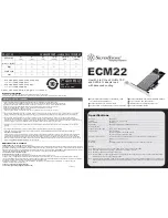 SilverStone SST-ECM22 Instruction Manual предпросмотр