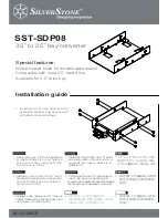 SilverStone SST-SDP08 Installation Manual предпросмотр