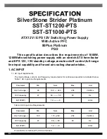 Предварительный просмотр 2 страницы SilverStone SST-ST1000-PTS Manual