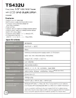 Предварительный просмотр 2 страницы SilverStone SST-TS432U User Manual