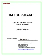 Предварительный просмотр 1 страницы Silvey RAZUR SHARP II Owner'S Manual