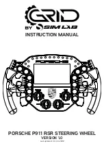 Sim-Lab PORSCHE P911 RSR STEERING WHEEL Instruction Manual preview