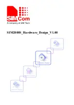 SIM Tech SIMCom SIM2000S Hardware Design preview