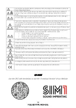 Предварительный просмотр 14 страницы SIM1 XG-900 Manual