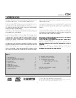 Preview for 3 page of Sim2 DLP Video Projector C3X Link (Portuguese) Manual Do Usuário