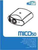 Sim2 MiCO 50 User And Installation Manual preview