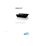 Sim2 SIM2xTV User Manual preview