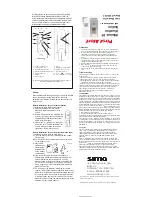 Sima First Alert FWS-103 User Manual preview