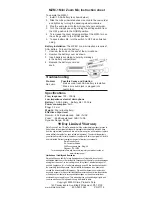 Sima MZM-1 Instruction Sheet preview