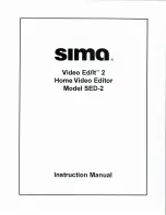 Sima SED-2 Instruction Manual предпросмотр