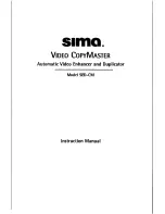 Preview for 1 page of Sima SED-CM User Manual