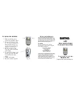 Preview for 1 page of Sima SL-10L User Manual