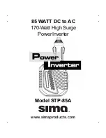 Sima STP-85A User Manual предпросмотр