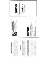 Sima SVC-2 User Manual предпросмотр