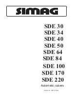 SIMAG SDE 100 Manual preview