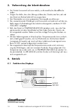 Предварительный просмотр 10 страницы simatherm VOLCANO IH 025 Instructions For Use Manual