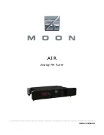 Предварительный просмотр 1 страницы Simaudio MOON AIR Owner'S Manual