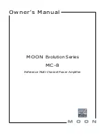 Simaudio MOON Evolution MC-8 Owner'S Manual preview