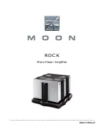 Предварительный просмотр 1 страницы Simaudio MOON ROCK Owner'S Manual