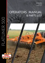 Предварительный просмотр 1 страницы Simba Flatliner 500 Operator'S Manual & Parts List