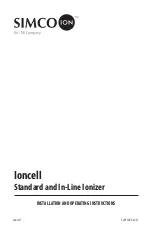 Simco-Ion Ioncell Installation And Operating Instructions Manual preview