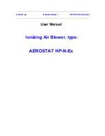 Simco AEROSTAT HP-N-Ex User Manual preview