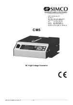 Предварительный просмотр 1 страницы Simco CM5 Manual