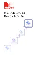 Preview for 1 page of SimCom Mini PCIe EVB Kit User Manual