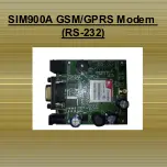 SimCom RS-232 Quick Start Manual preview