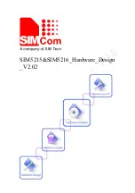 Предварительный просмотр 1 страницы SimCom SIM5215 Hardware Design