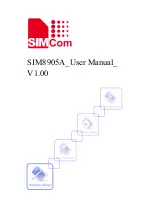 SimCom SIM8905A User Manual предпросмотр