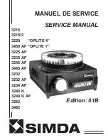 Preview for 1 page of SIMDA 3215 Service Manual