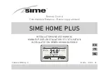 Предварительный просмотр 1 страницы Sime 8092282 Installation And Use Manual