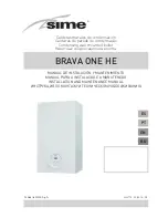 Sime BRAVA One HE 25 Installation And Maintenance Manual preview