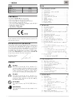 Preview for 2 page of Sime BRAVA One HE 25 Installation And Maintenance Manual