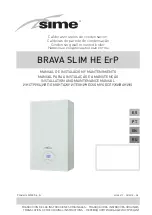 Sime Brava One HE 40 ErP Installation And Maintenance Manual preview