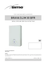 Sime BRAVA SLIM 30 BFR Installation And Servicing Instructions preview