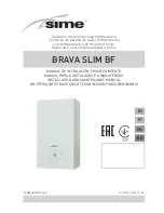 Sime Brava Slim BF Installation And Maintenance Manual preview