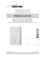 Preview for 1 page of Sime Brava Slim HE 25 Installation And Maintenance Manual