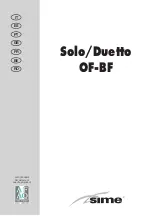 Sime DUETTO 20 OF Installer'S Instructions preview