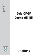 Sime DUETTO 20 OFi Manual preview